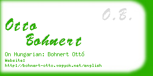 otto bohnert business card